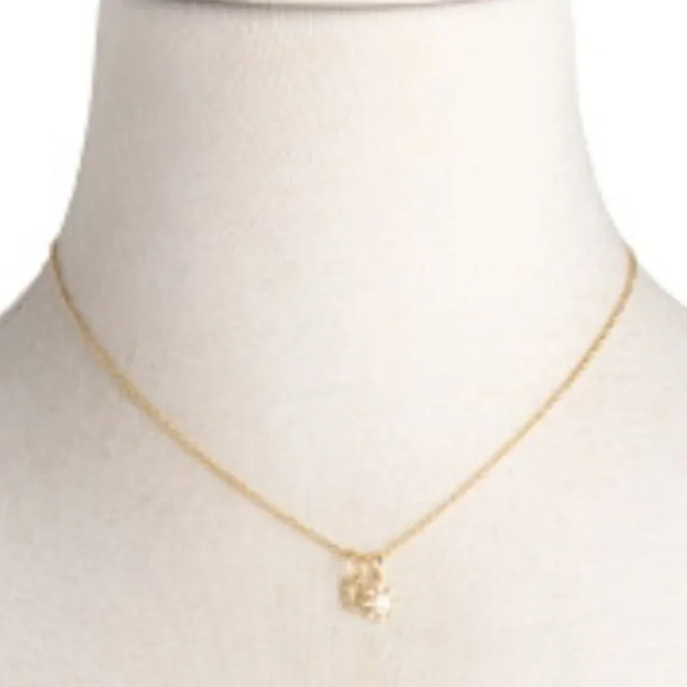 Kendra Scott Gold Leigh Charm Necklace/NWT - Picture 3 of 8